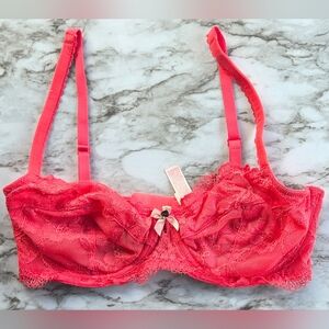 Victoria's Secret Vibrant Pink Lace Bra